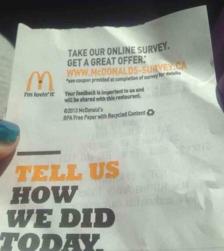 McDonald’s Online Survey