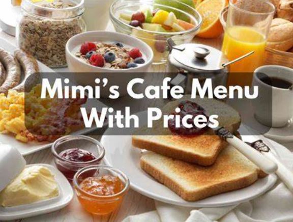 Mimi’s Breakfast Menu with Prices