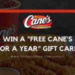 Raising Cane’s Survey – Win Free CANES for a Year
