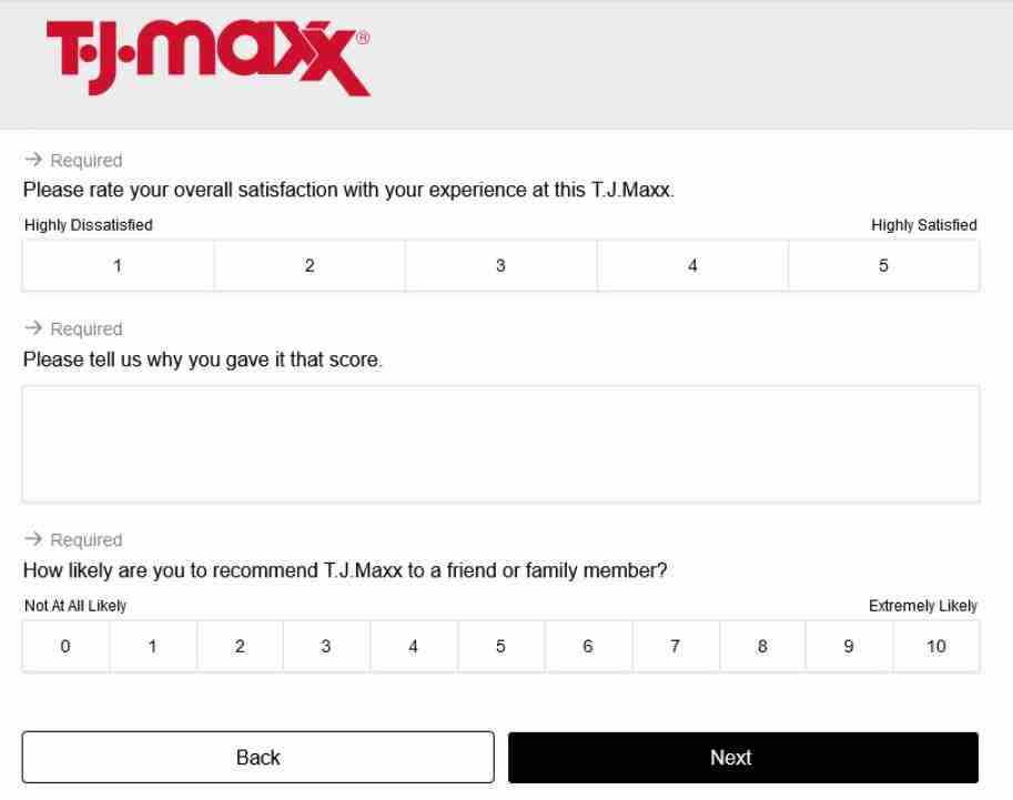 T.J. Maxx Survey