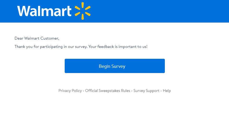 Walmart Survey without Purchase