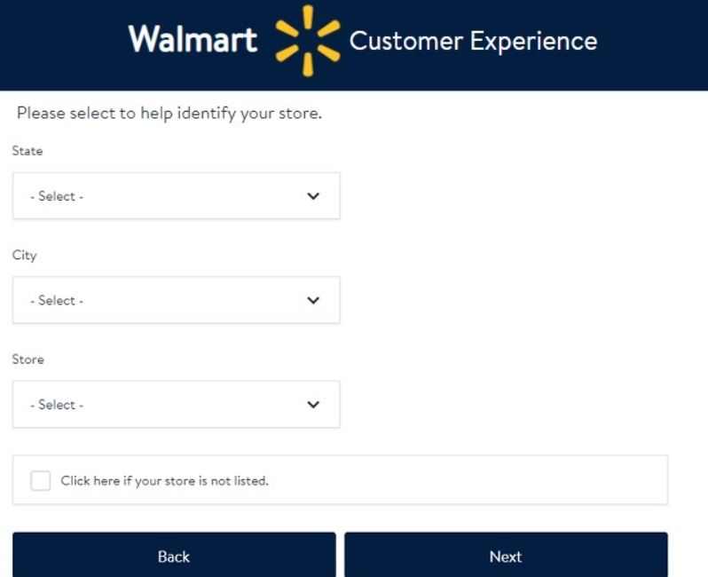 Walmart survey official website