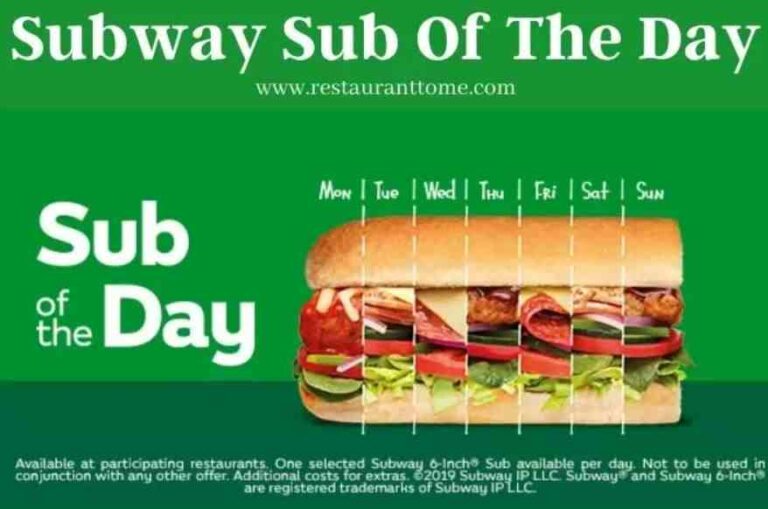 Subway Sub of the Day 2024 – Subway Daily Specials
