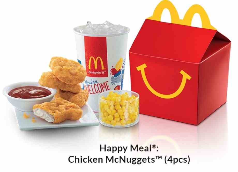 how much is a happy meal at McDonald's