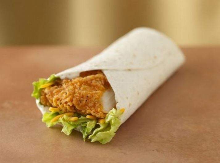 Spicy Chicken Caesar Wrap